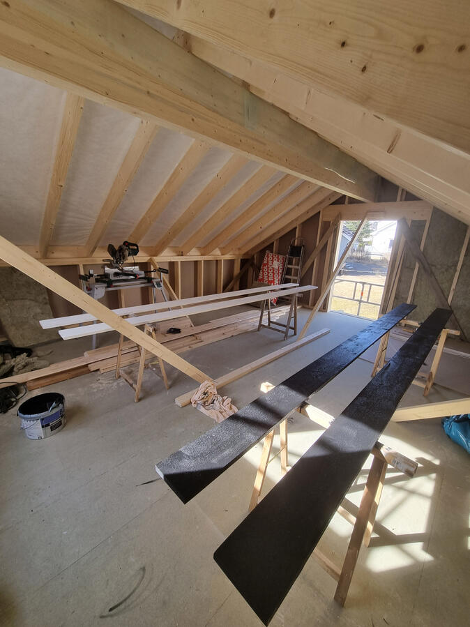 Garasjepåbygg innside